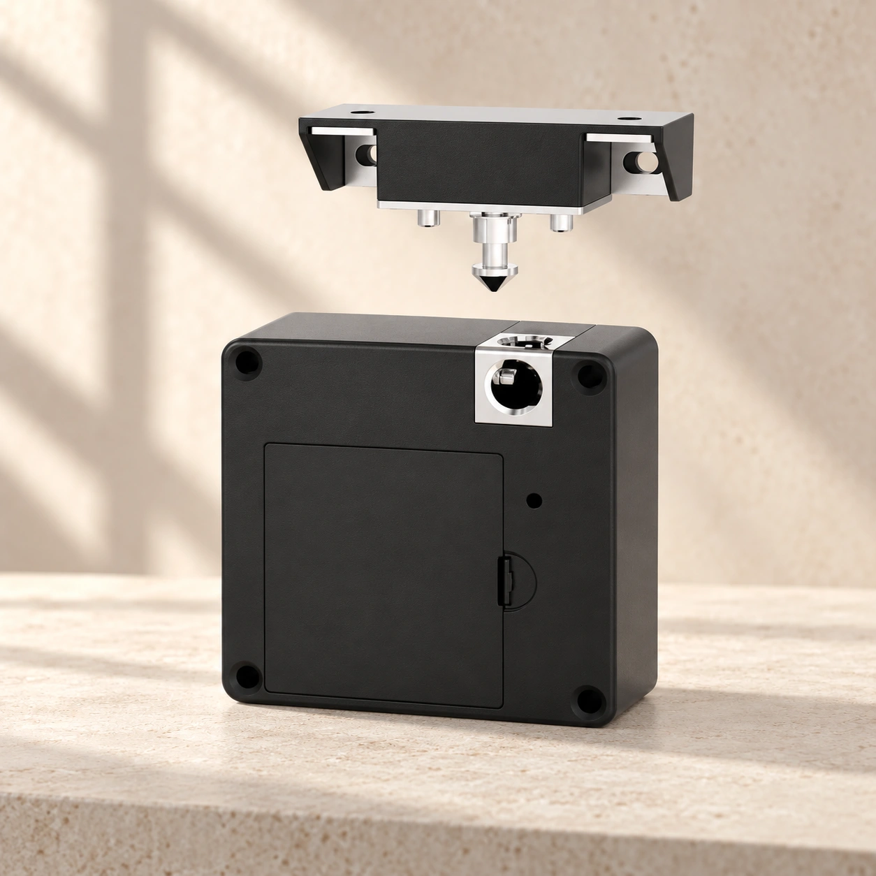 Cupboard lock in black